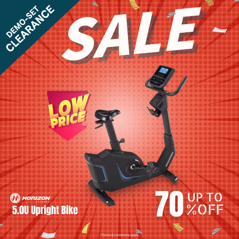 Demo Set – Horizon 5.0U Upright Bike