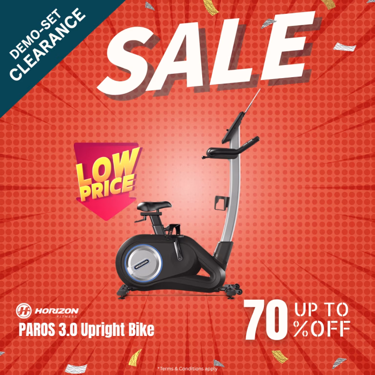 Demo Set – Horizon Paros 3.0 Upright Bike
