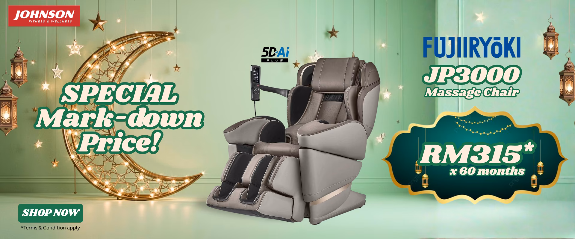 FUJIIRYOKI Massage chair JP-3000